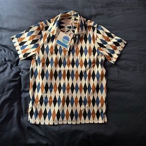 ⭐️Levi's Vintage Clothing Diamond Multi-Color Popover Shirt US XS